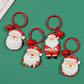Red Santa Resin Keychains Red Ring Bell Four Styles view 2