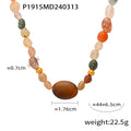 Beaded Necklaces Black White Colorful Or Natural Stone Mix view 8