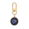 Twelve Piece Gold Tone Heart and Round Evil Eye Clip Keychain Set view 4