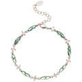 Seven Color Crystal Teardrop Chain Bracelets Jewelry Accessory view 5