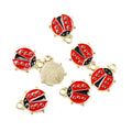 Enamel-Look Silver Gold Ladybug Alloy Charms in 14 Styles view 7