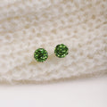 Six Color Pave Crystal Look Round Ball Stud Earrings view 8