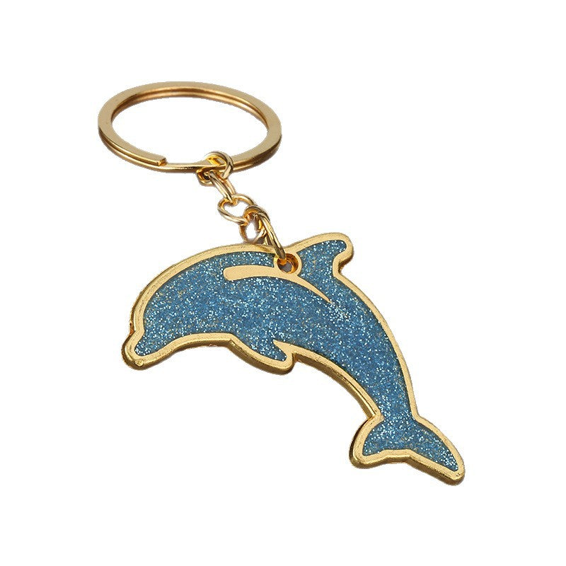 Ocean Dolphin Zinc Alloy Keychain Bag Charm Gift Accessory
