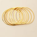 Extra Large Thin Hoop Earring Findings in Gold and Silver Tones view 3