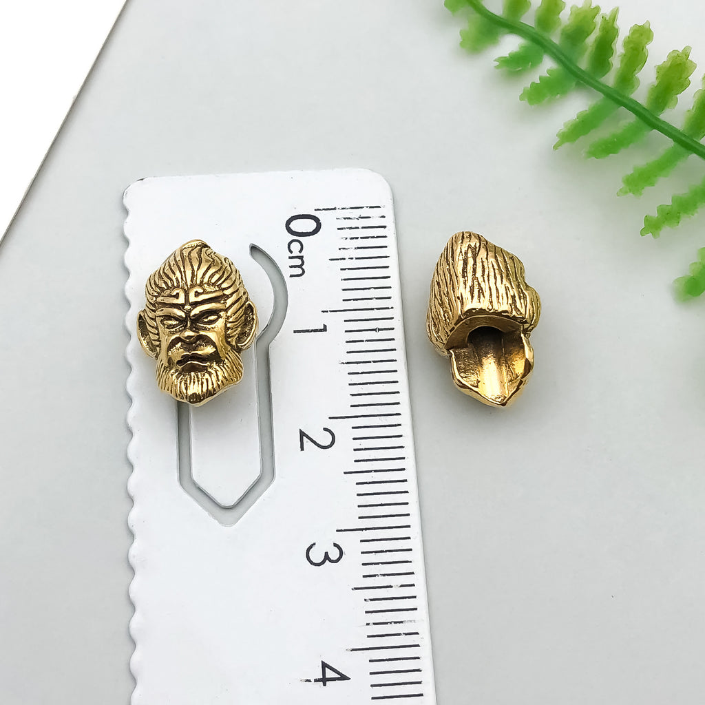 Zinc Alloy Monkey King Staff Ring Hoop Charm Pendant for DIY Bag Keychain Jewelry