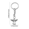 Silver Tone Metal Angel Keychain With Sheer Bag And Printed Cards view 6