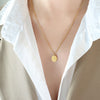 Gold Long Oval