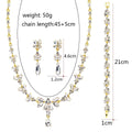 Black Silver Tone Horse Crystal Two Designs Metal Necklace and Earring Set view 5