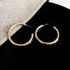Gold Crystal Hoop
