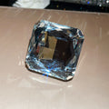 Oversized Square Crystal Open Rings And Stud Earrings view 9