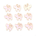 Tiny Enamel Cat Metal Jewelry Charms in Six Color Options view 8