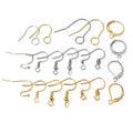 Assorted Metal Ear Wire Hooks in Multiple Styles and Finishes view 2