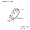 Steel Leaf Ring
