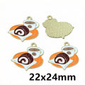 Enamel Coffee Theme Charms in Seventeen Colorful Designs view 10