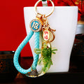 Crystal Goldfish Keychains with Fortune Cords and Loose Heart Loops view 4