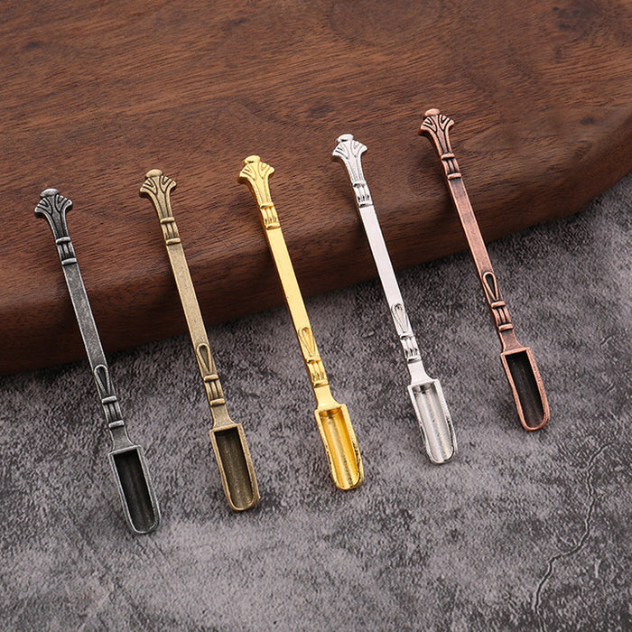 Portable Metal Snuff Spoon Keychain Mini Pipe Accessory Tool