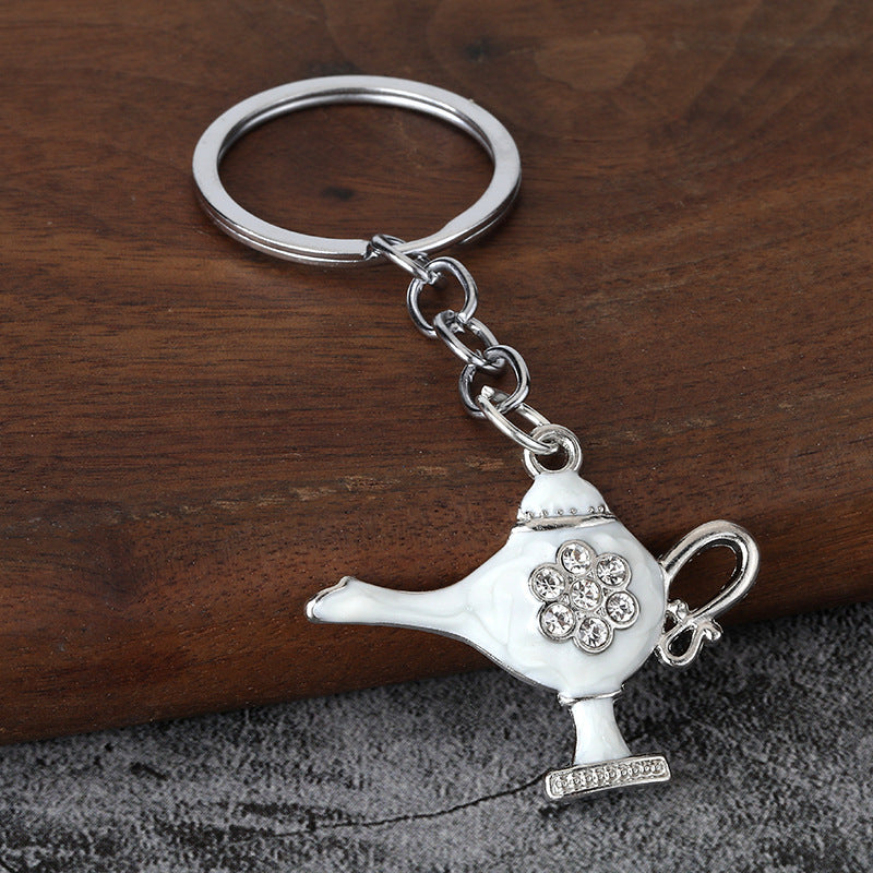 Colorful Magic Lamp Metal Keychain for Bag Charm and Travel Souvenir