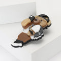 Acrylic Bear Brooch in Detailed Metal and Crystal Design view 3