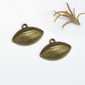 24x17mm Vintage Football Alloy Charm Pendant