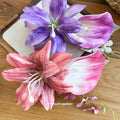 Fabric Lily Calla Lily Hair Clips Purple Pink Two Colors view 2