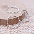 Irregular Silver Tone Open Ring Jewelry Connectors in Two Sizes view 5