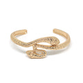 Gold and Silver Tone Coiled Snake Open Cuff Bracelets view 8