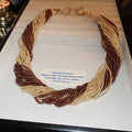 Multi Strand Seed Bead Twisted Necklace Four Color Styles view 4