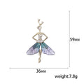 Crystal Fairy Elf Brooch Translucent Wing Skirt Three Colors view 5