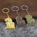 I Love Thailand Elephant Family Metal Keychains in Five Listed Styles view 1