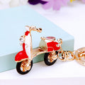 Enamel Scooter Keychains in Five Distinct Bright and Neutral Color Options view 2