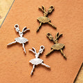 Ballet Dancer Metal Pendant Charm For Jewelry Making view 1