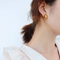 Crossed Twist C-Shape Hoop Earrings In Gold Or Silver Tone view 4
