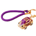Jeweled Beetle Car Keychains in Five Colors with Braided and Clasp Free Loops view 5