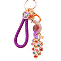 Multicolor Crystal Peacock Keychains in Five Colors plus Assorted Option view 5