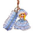 Jeweled Bonnet Plaid Dress Doll Keychains in Seven Colors plus Assorted view 5