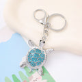 Rhinestone Sea Turtle Keychain Metal Animal Bag Charm view 6