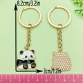 Panda Charm Keychains Featuring Flower Across 42 Pictured Variations view 12