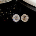 Gold Halo Geometric Rhinestone Necklace Bracelet Stud Mix view 10