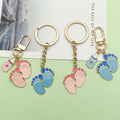 Baby Shower Charm Keychains Featuring Blue Lollipop Bottle Across 14 Pictured Variations view 1