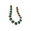 Round Crystal Necklace and Stud Earring Sets in Three Colors view 5