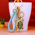 Crystal Fortune Turtle Keychains with Cord Sets and Loose Heart Loops view 4