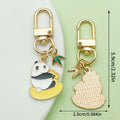 Panda Charm Keychains Featuring White Apple Across 54 Pictured Variations view 9