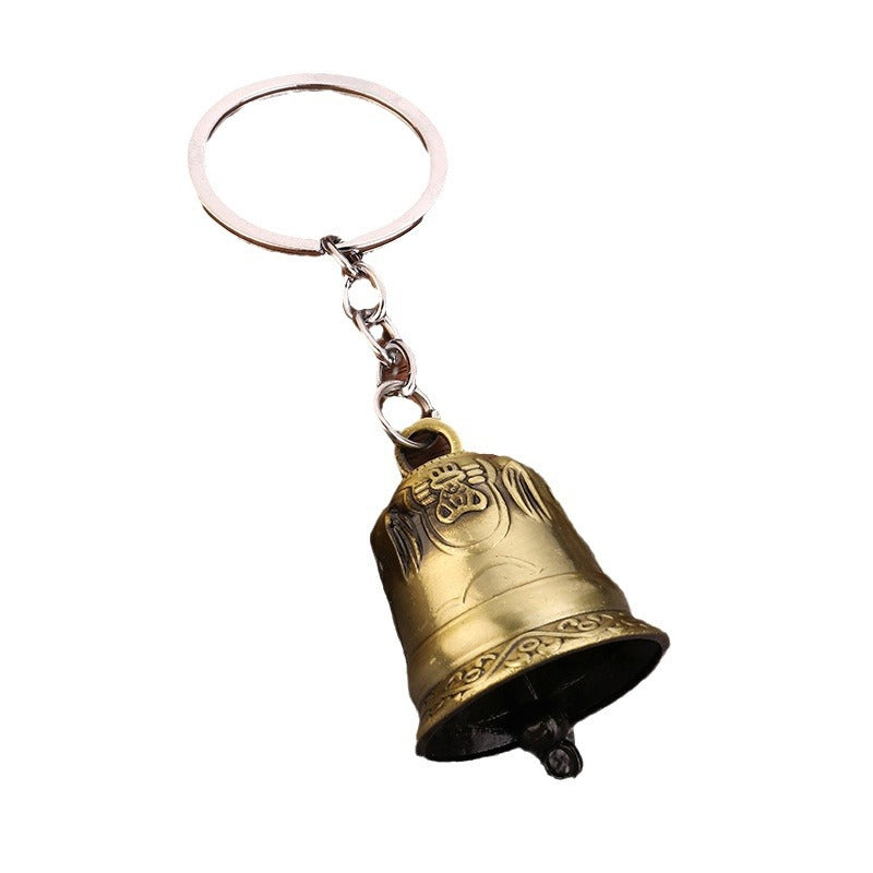 Antique Bell Zinc Alloy Travel Souvenir Keychain Gift Pendant
