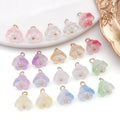 Ten-Color Translucent Lily of the Valley Glass Charm Collection view 3