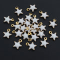 Tiny Enamel Star Pendant Charms in Eight Color Options view 10