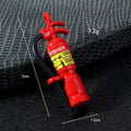 Miniature Fire Extinguisher Charm Pendant Red Enamel Alloy view 3