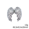 Detailed Angel Wing Metal Pendants for Jewelry Making view 5