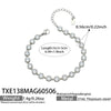 TXE138 White-Silver Bracelet