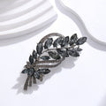 Blue Silver Tone Flower Crystal Two Designs Metal Brooch Pin 2 Pictured Designs 2 Pictured view 2