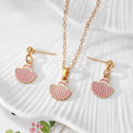 Gold Enamel Ocean Shell Mermaid Necklace Sets 9 Styles view 12